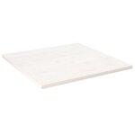 vidaXL Dessus de table blanc 70x70x2 5 cm bois de pin massif