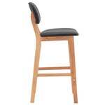 vidaXL Tabourets de bar lot de 2 gris foncé tissu
