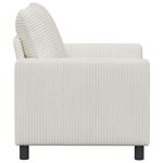 vidaXL Canapé Crème 126 x 81 x 87 5 cm Polyester