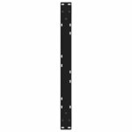 vidaXL Pieds de table basse 2 pièces Noir 70 x (42-43 3) cm Acier