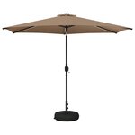 vidaXL Parasol de jardin avec lumières LED et base 300 x 300 cm