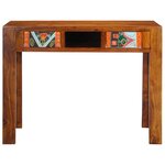 vidaXL Bureau 100x50x75 cm Bois massif d'acacia