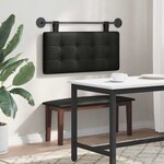 vidaXL Tête de lit suspendue Noir Simili cuir