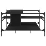 vidaXL Table basse noir 100x100x48 5 cm bois d'ingénierie