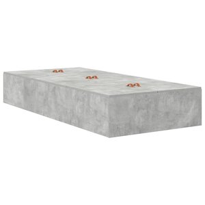 vidaXL Cadre de lit Gris béton 190 x 90 x 31 5 cm Bois d'ingénierie