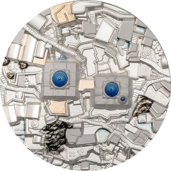 Monnaie SANTORINI Bucket List 5 Oz Argent 25$ Cook Islands 2024 (PRÉCOMMANDE)