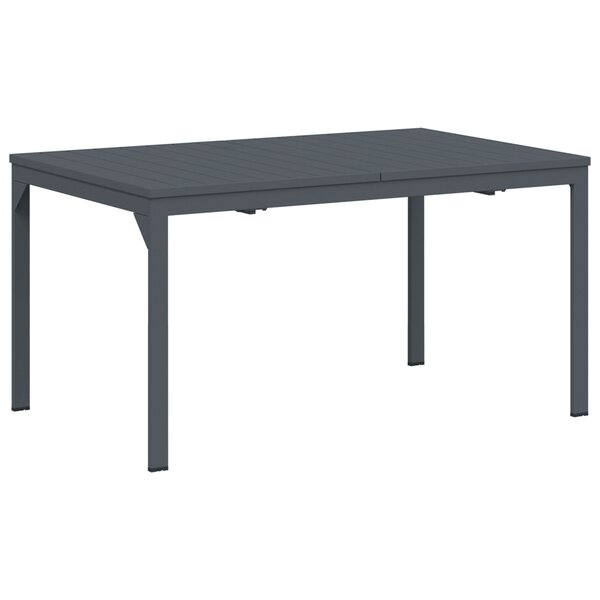 Tables extensibles vidaXL 2 Pièces Anthracite 210x90x73 cm Acier