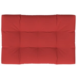 vidaXL Coussin de palette rouge 120x80x12 cm tissu