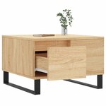 vidaXL Table basse chêne sonoma 55x55x36 5 cm bois d'ingénierie