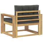 vidaXL Sofa de milieu extérieur Polyester Blanc