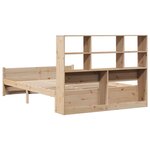 vidaXL Lit bibliothèque sans matelas 140x200 cm bois massif de pin