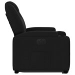 vidaXL Fauteuil inclinable électrique noir tissu