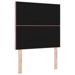 vidaXL Tête de lit en velours rose 100 cm avec blocs diamants