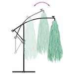 vidaXL Parasol de jardin avec mât en acier vert 290x290x238 cm