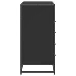 vidaXL Commode noir 70x41x83 5 cm bois d'ingénierie