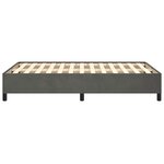 vidaXL Cadre de lit sans matelas gris foncé 120x200 cm velours