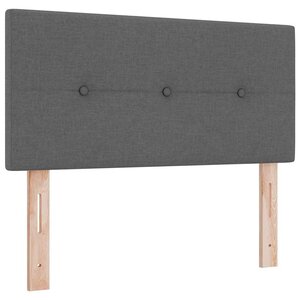 vidaXL Tête de lit avec tête de lit Gris foncé 90 cm tissu