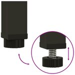 vidaXL Bac de jardin surélevé Argent 60 x 26 x 45 cm Acier inoxydable