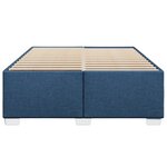 vidaXL Cadre de lit sans matelas bleu 140x190 cm tissu
