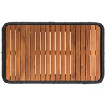 vidaXL Ensemble de salle à manger pour jardin 3 Pièces Noir et Crème