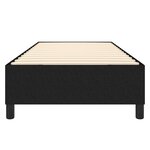 vidaXL Cadre de lit sans matelas noir 80x200 cm tissu
