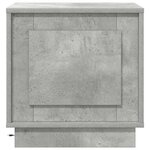 vidaXL Cabinet de chevet 2 Pièces Gris béton 44 x 34 5 x 45 cm