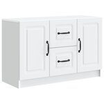 vidaXL Buffet Blanc 89 x 34 5 x 57 cm Bois d'ingénierie