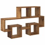 vidaXL Étagère Murale Bois ancien 82 x 15 x 51 cm Bois d'ingénierie