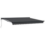vidaXL Auvent rétractable automatique anthracite 400x300 cm