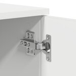 vidaXL Cadre de Lit de Rangement Blanc 100x200 cm