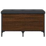 vidaXL Banc de rangement chêne marron 82x42x45 cm Bois d'ingénierie