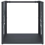 vidaXL Portant de bois chauffage anthracite 40x40x40 cm