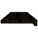 vidaXL Marches d'escalier 16 Pièces marron foncé 80x25x2 cm chêne massif