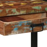 vidaXL Table console Multicolore bois de récupération massif