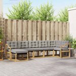 vidaXL Ensemble de canapés d'extérieur 7 pc