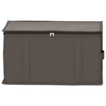 vidaXL Boîte de rangement avec fenêtre transparente 6 Pièces Gris