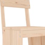 vidaXL Ensemble de bar de jardin 7 Pièces Bois de pin massif