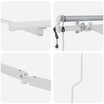 vidaXL Auvent Blanc 3 x 2 5 m Métal