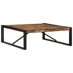 vidaXL Table basse multicolore 100x100x35 cm bois récupération massif