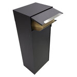 Boîte à colis en acier  Multipack Double EP3154  fenêtre et  2 portes  Noir
