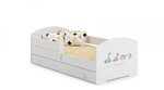 Lit enfant LUK BAR+SZU 140x70 Dinosaures tiroir de rangement avec matelas