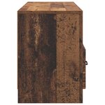 vidaXL Meuble TV Bois ancien 102 x 34 5 x 47 cm Bois d'ingénierie