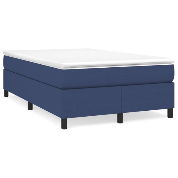 vidaXL Cadre de lit Bleu 120 x 200 cm Tissu