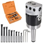 vidaXL Jeu d'outils d'alésage 15 Pièces 50 mm Tête d'alésage MT2-F1-12