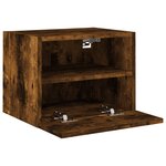 vidaXL Meubles TV muraux 2 Pièces chêne fumé 40x30x30cm bois d'ingénierie