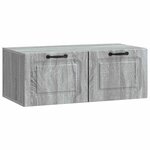 vidaXL Meuble TV mural Sonoma gris 78 5 x 41 x 30 cm Bois d'ingénierie
