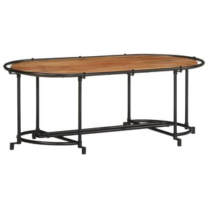 vidaXL Table basse 110x55x40 cm bois massif d'acacia