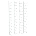 vidaXL Casier à vin mural pour 24 bouteilles 2 Pièces Blanc Fer