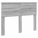 vidaXL Tête de lit Gris Sonoma 120 cm Bois d'ingénierie