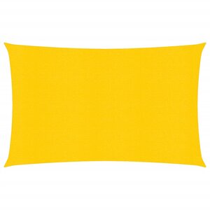 vidaXL Voile d'ombrage 160 g/m² rectangulaire jaune 4x6 m PEHD